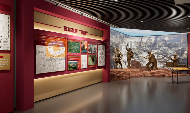 紅色主題展廳設(shè)計